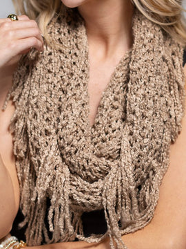 Sammy Netted Boucle Scarf