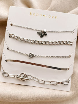 Claudine Set of 5 Bracelets