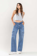 Flatter Mid Rise Cargo Jeans