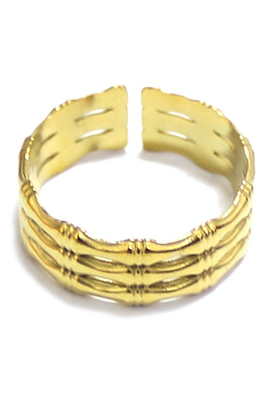 Bamboo Stacked Ring