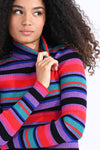 Michelle Striped Knit Sweater
