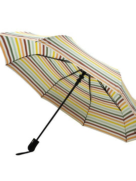 Kane Striped Compact Umbrella