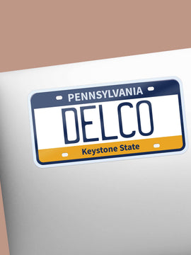 DELCO License Plate Sticker