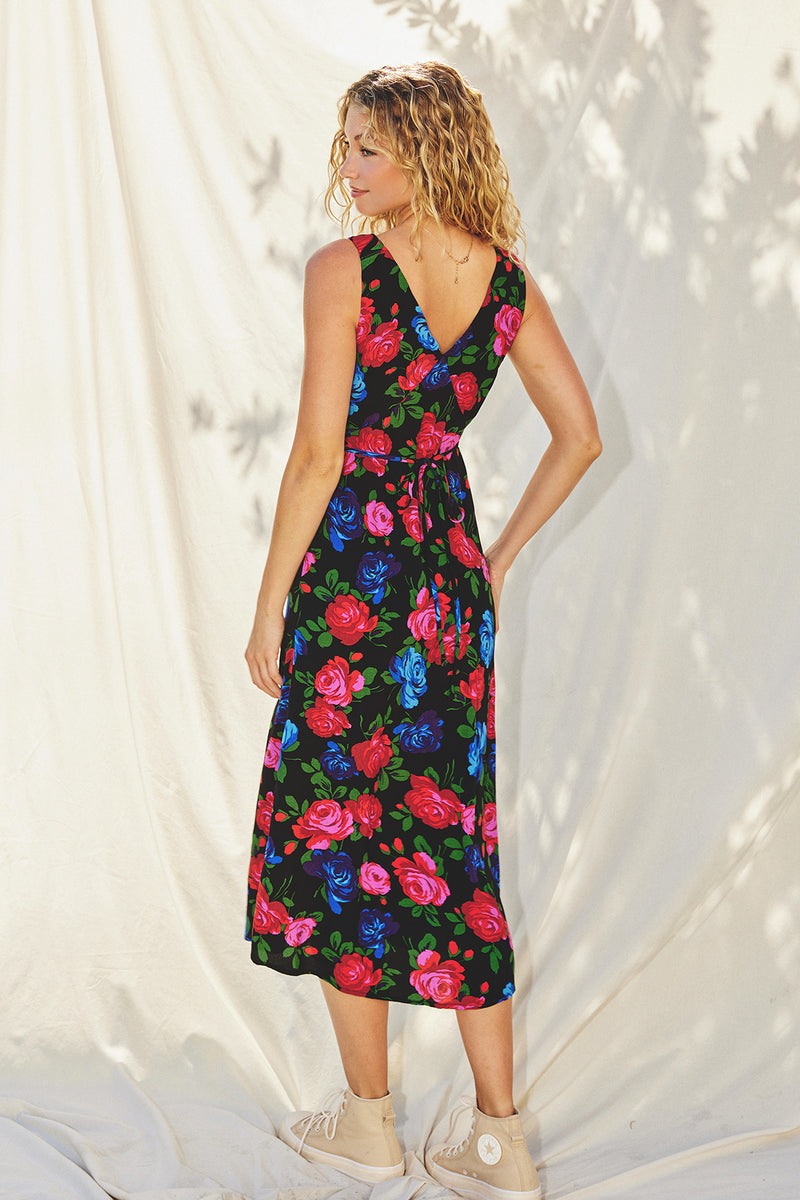 Parker V Neck Midi Dress