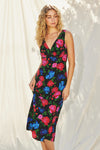 Parker V Neck Midi Dress