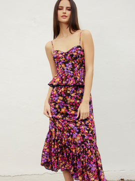 Eclipse Floral Peplum Dress