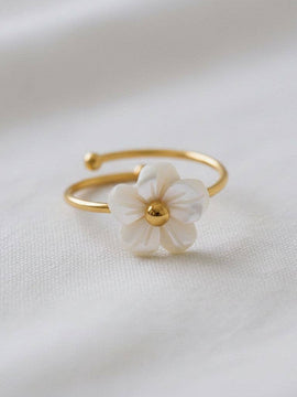 Floral Stainless Steel Ring