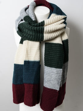 Collegiate Rib Knit Scarf