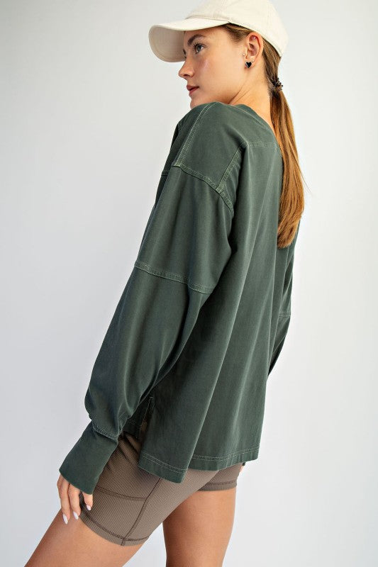 Ollie Pigment Washed Top