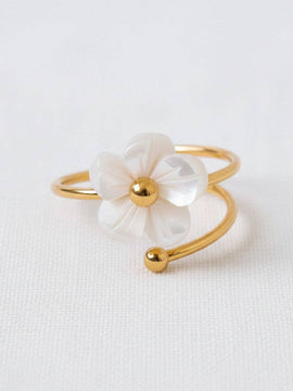Floral Stainless Steel Ring
