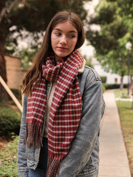 Station Plaid Scarf