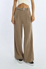 Sandy Chenille Belted Pants