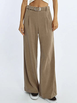 Sandy Chenille Belted Pants