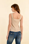 Martine Ribbed Square Neck Tank Top