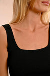 Martine Ribbed Square Neck Tank Top