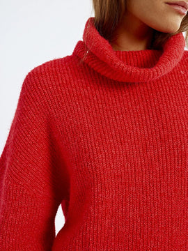 Very Cherry Turtle Neck Sweater