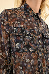 Aria Sheer Floral Blouse