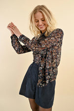 Aria Sheer Floral Blouse