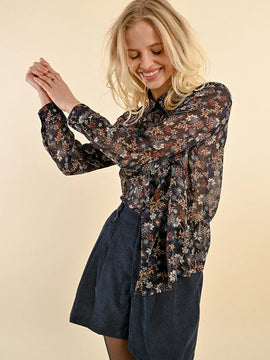 Aria Sheer Floral Blouse