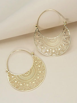 Bali Filigree Hoop Earrings