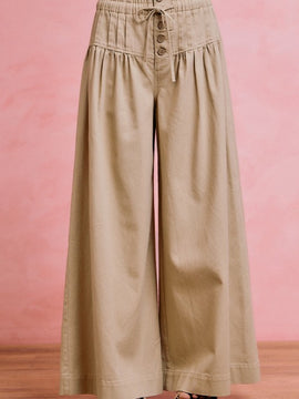 Sawyer Pintuck Wide Leg Pants