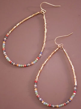 Mira Beaded Teardrop Earrings