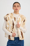 Mottled Fur Vest