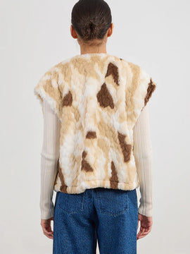 Mottled Fur Vest