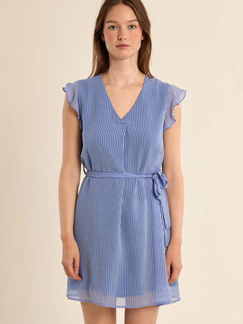 Billie Striped V Neck Dress
