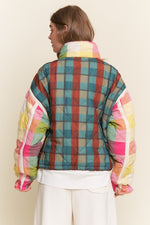 Damo Plaid Quilted Jacket