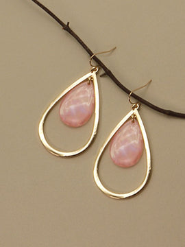 Marble Double Drop Earrings
