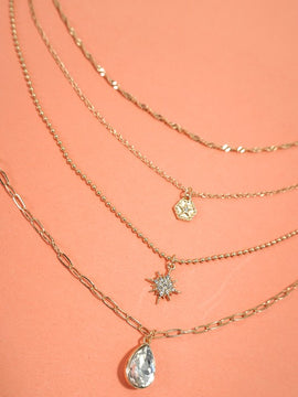 Undeniable Starburst Layered Necklace