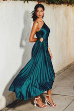 Eliana Pleated Assymetrical Dress