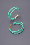 Nadal Raffia Wrapped Earrings