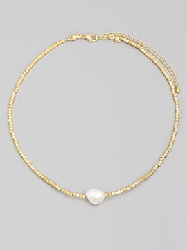 Rosa Pearl Bead Necklace