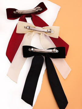 Kelsey Velvet Bow Barrette