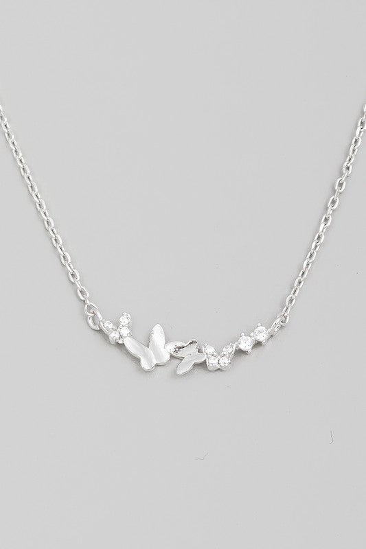 Flight of the Butterfly Charm Necklace