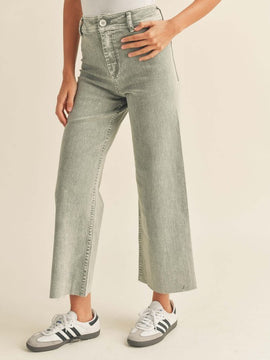 Jazzy Mineral Wash Wide Leg Pants