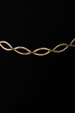 Metallic Oval Link Chain Belt