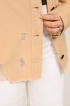 At The Patch Distressed Denim Jacket