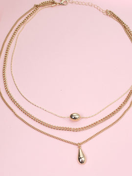 Marissa Teardrop Layered Necklace