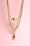 Marissa Teardrop Layered Necklace