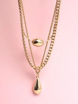 Marissa Teardrop Layered Necklace