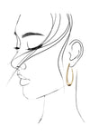 Bliss Elongated Hoops