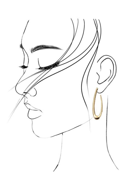 Bliss Elongated Hoops