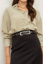 Varino Textured Button Down Top