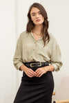 Varino Textured Button Down Top