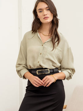 Varino Textured Button Down Top