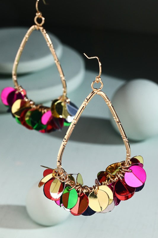 All Nighter Teardrop Sequin Earrings