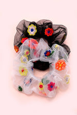 Janie Floral Scrunchies